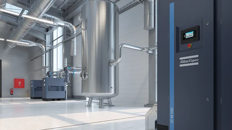 Atlas Copco ZR/ZT 55-90 VSD FF Oil-free Air Compressors